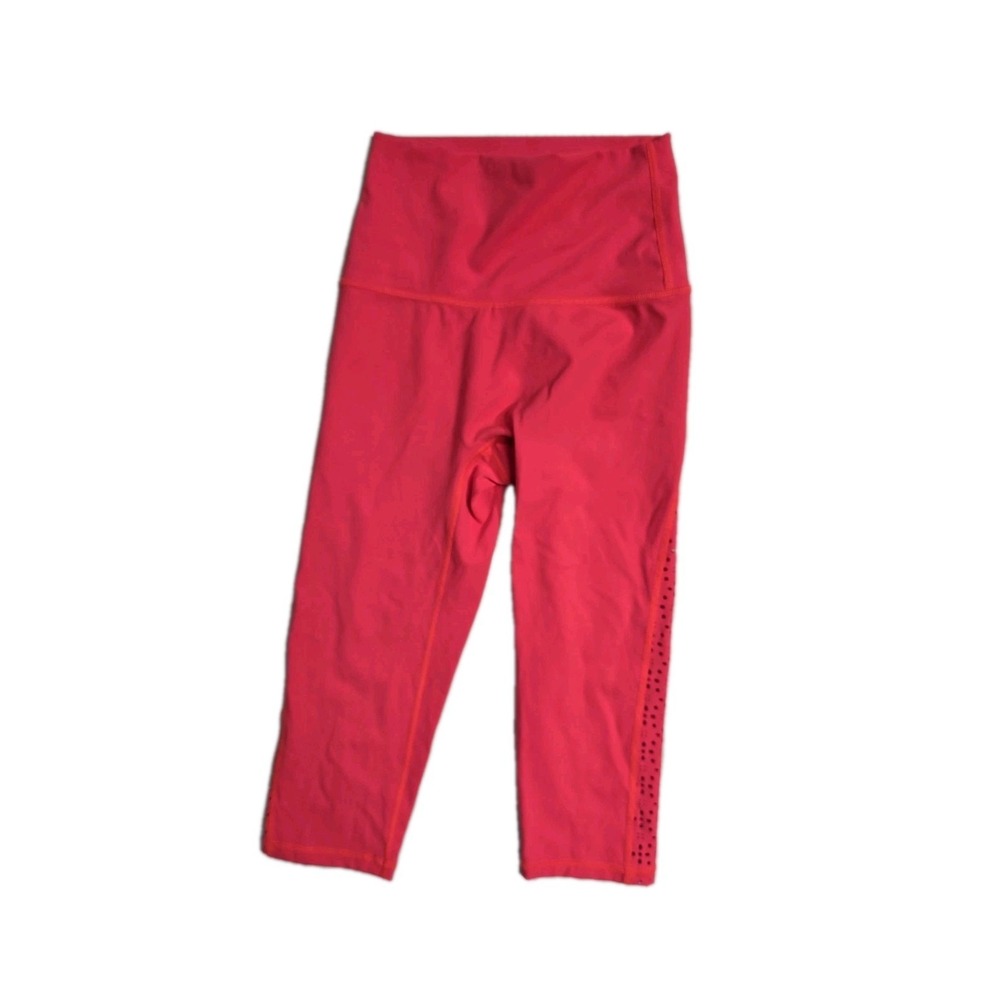 Aerie Women's Leggings Crop Pink XS Nylon Chil Play Move